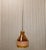 Glass Hanging Lamp with Leather from J.T. Kalmar, 1970s For Sale - Image 6 of 8