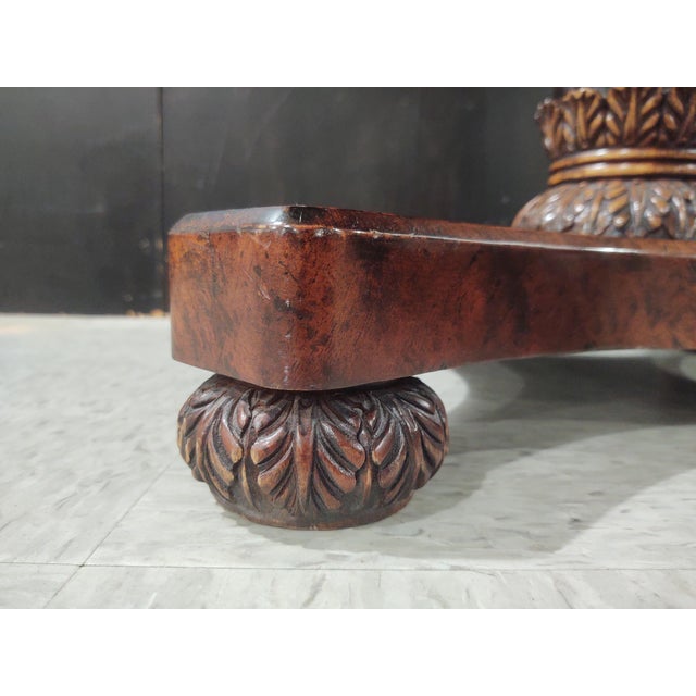 Brown Jonathan Charles Buckingham Collection Mahogany 32" Round Pedestal Game Table For Sale - Image 8 of 12