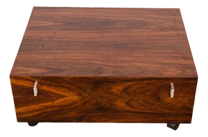 Danish Rolling Coffee Table Chest in Rosewood, 1960s