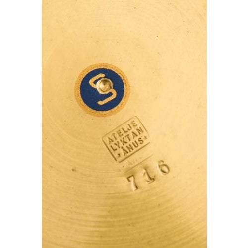 Hans Bergström Table Lamp in Brass and Mahogany from Hans Bergström, 1950s For Sale - Image 4 of 10