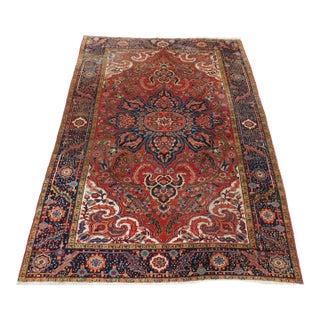 Antique Persian Heriz Rug 11'x 8'3" For Sale