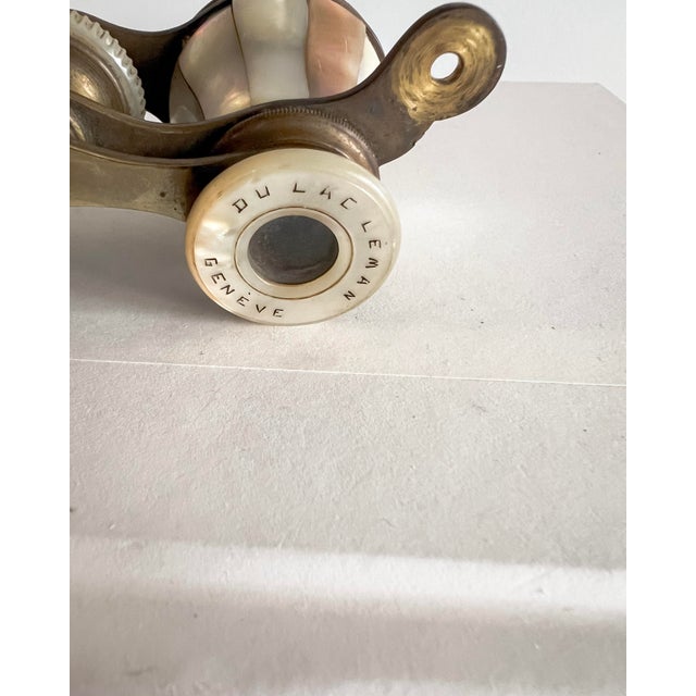 Geneva Jumelle Mother-of-Pearl Opera Glasses, Switzerland, Early 20th Century For Sale - Image 12 of 12