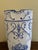 1980s 1980s Portuguese Blue & White Delft-Style Porcelain Umbrella Stand For Sale - Image 5 of 10