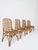 Mid-Century Modern Italian Bamboo, Cane and Rattan Dining Chairs, 1960s, Set of 4 For Sale - Image 4 of 18