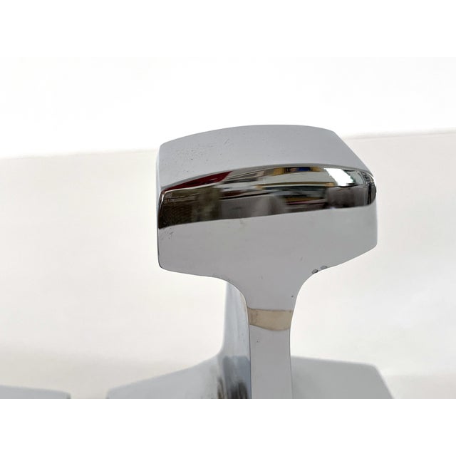 Chromed Railroad Tie Bookends For Sale - Image 11 of 12