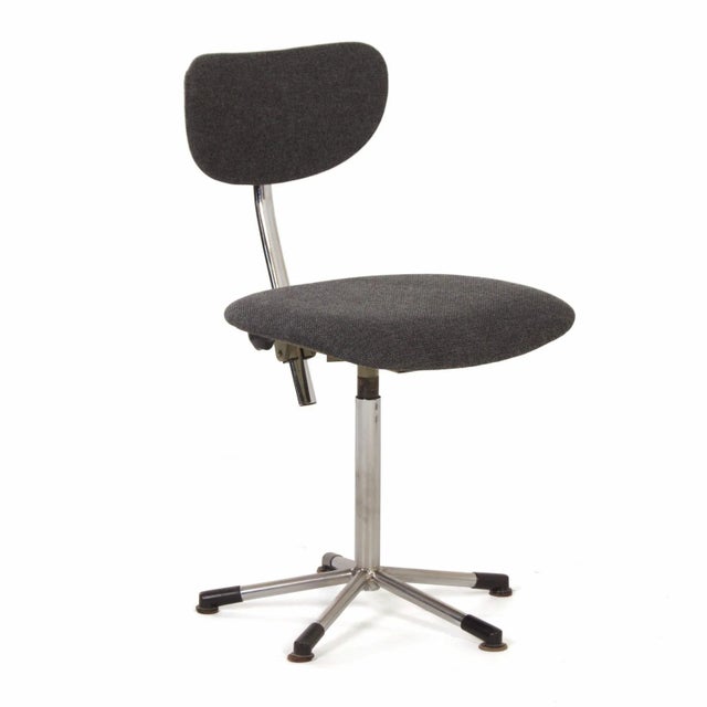 Vintage Grey Desk Chair, 1960s For Sale - Image 12 of 12