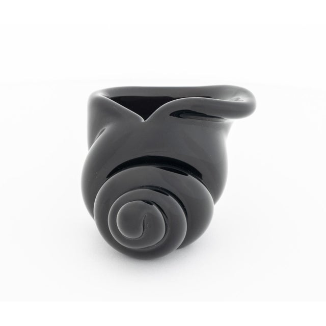 Cartier Black Glass Conch Shell Bud Vase For Sale In New York - Image 6 of 7