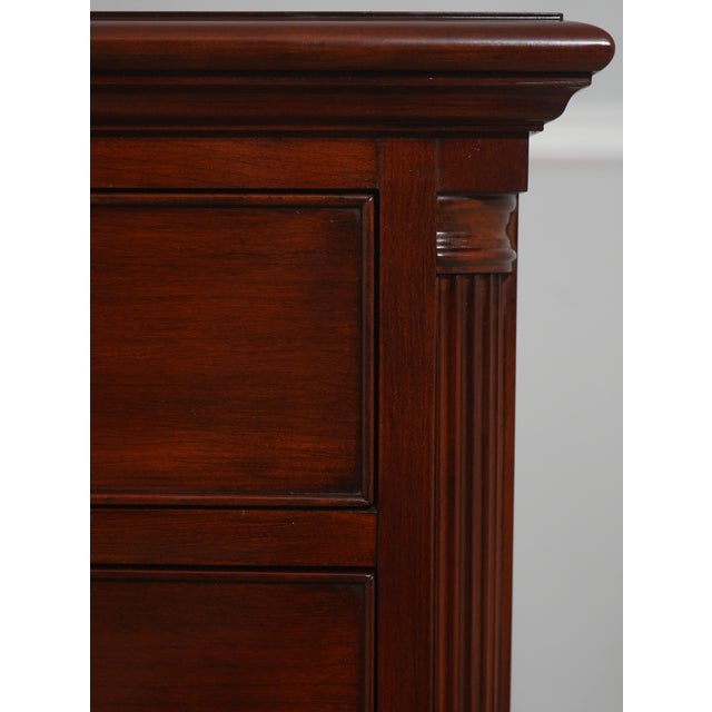 Wood Henkel Harris Model 166 Cherry 9 Drawer Double Dresser For Sale - Image 7 of 18