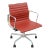 MCM Herman Miller Eames Aluminum Group Terra Cotta Leather Management Chair For Sale