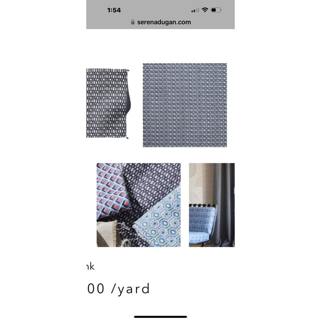 6 yards Oletta Fabric by Serena Dugan Borrowing from the same quirky, hand-sketched motif, both Oletta and Panarea are...