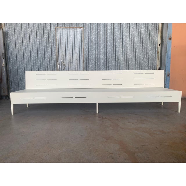 New Large Iron Hall Bench for Outdoor and Indoor with Epoxy Finished For Sale - Image 18 of 18