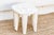 Aged Pearl White Nupe Stool For Sale - Image 4 of 7