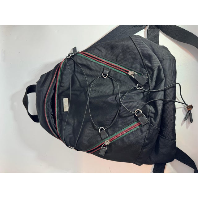 Gucci Vintage Black Nylon , Small Eden Day Back Pack Black, Made in Italy For Sale - Image 11 of 18