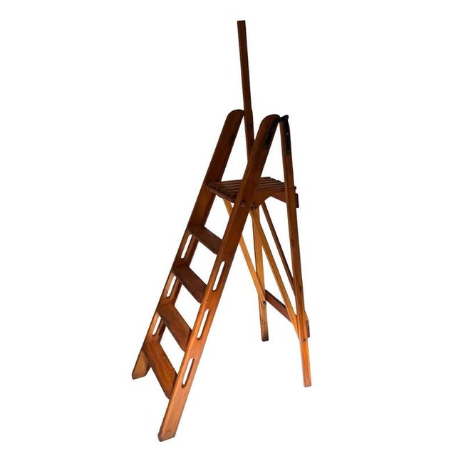 Antique Foldable Library Stairs from Fa. Eikenberg & Zoon, Early 1900s For Sale - Image 11 of 11