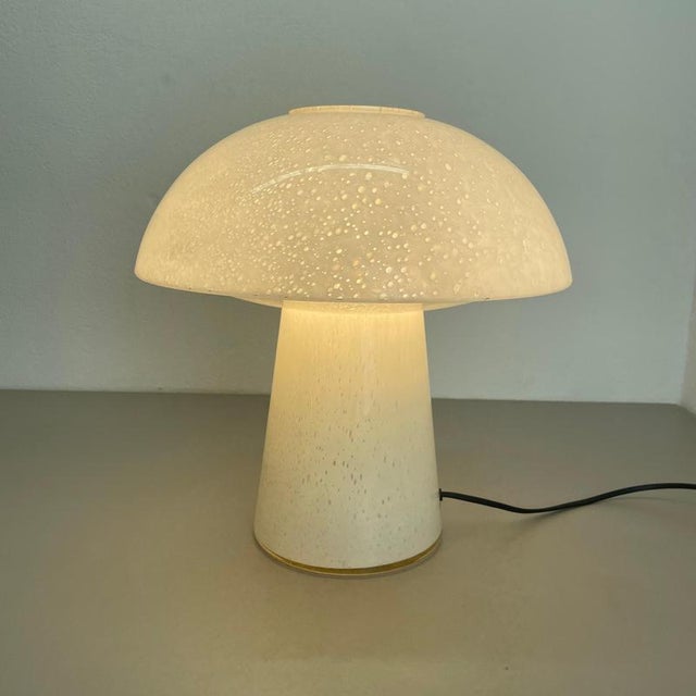 Large Glass UFO Table Light attributed to Glashütte Limburg, Germany, 1970s For Sale - Image 16 of 18