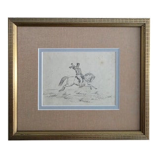 Mid 19th Century After Carle Vernet Framed Lithograph Reproduction For Sale