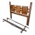 Lane Staccato Brutalist Mid Century Walnut Queen Headboard For Sale