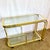 Brass Hollywood Regency Expandable Brass and Glass Bar Cart by Milo Baughman for Dia For Sale - Image 8 of 12