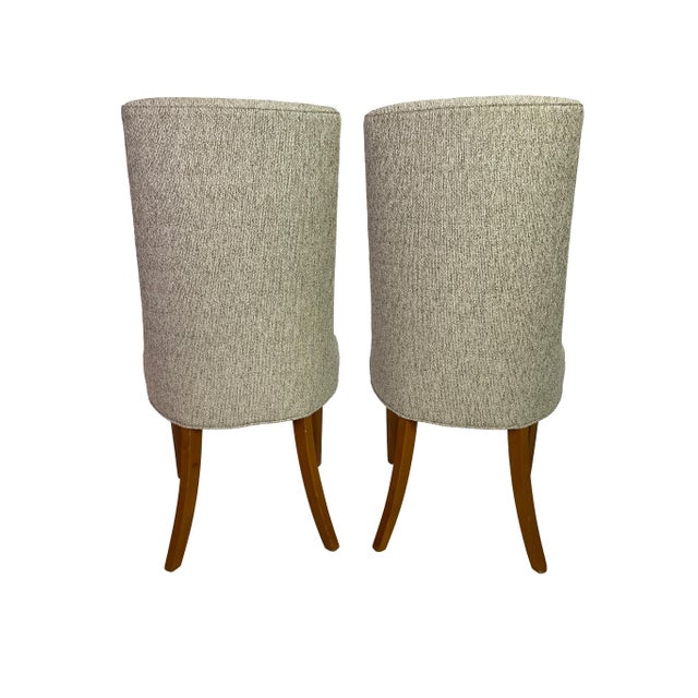 Large Circa 1950s Mid-Century Modern Dining Chair Set — 12 Restored Chairs Including 2 Captain’s Chairs For Sale - Image 16 of 17