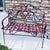 Traditional Vintage Iron Garden Bench For Sale - Image 3 of 10