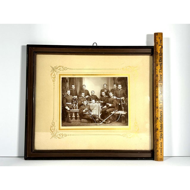 Antique Framed German Military Officers Photograph, c. 1900 For Sale - Image 10 of 10