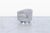 Light Gray Mid-Century Modern Chrome Swivel Lounge Chairs by Milo Baughman for Thayer Coggin For Sale - Image 8 of 12