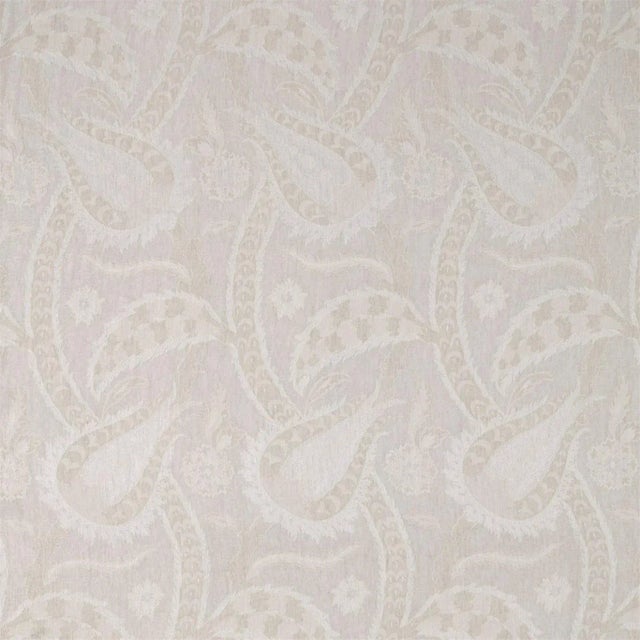 Zoffany Oberon Fabric in White Opal - a Sample For Sale