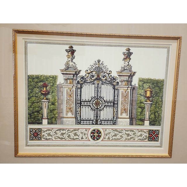 Large Decorative Framed Architectural PrintsA Pair Chairish
