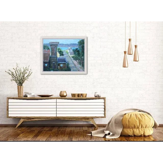 Contemporary Impressionist Art, Mendocino Tower View Oil Painting For Sale In Reno/Lake Tahoe - Image 6 of 8