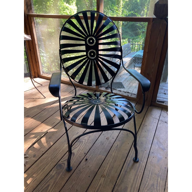 Metal Francois Carre Oversized Coastal Lounge Chairs, Circa 1940 - A Pair For Sale - Image 7 of 12