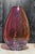 Glass Red Multicolor Tear Drop Art Glass Vase Sea Foam by Buzz Blodgett For Sale - Image 7 of 14