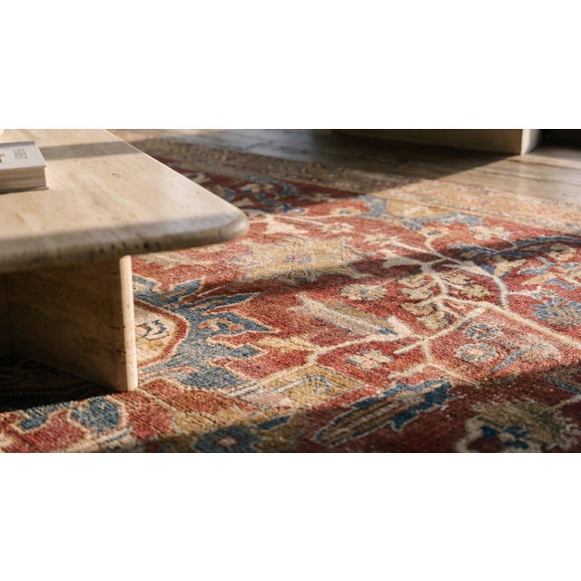 19th Century Persian Ziegler Sultanabad Carpet ( 8'10" x 9'4" - 269 x 284 ) For Sale - Image 13 of 15