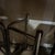Mid-Century Modern Vintage Chrome Dining Table With Geometric Glass Top For Sale - Image 3 of 6