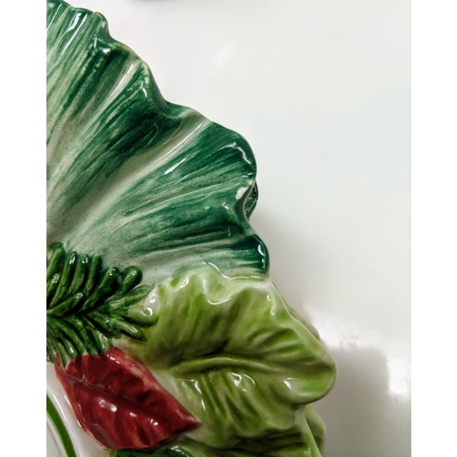 Textile Vintage Decorative Ceramic Herb Garden Plate - Parsley, Thyme, Basil, and Oregano Herbs For Sale - Image 7 of 8