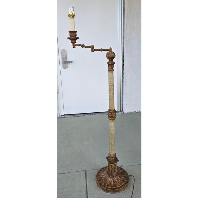 Mid Century Swing and Extension Arm Floor Lamp For Sale In Washington DC - Image 6 of 8