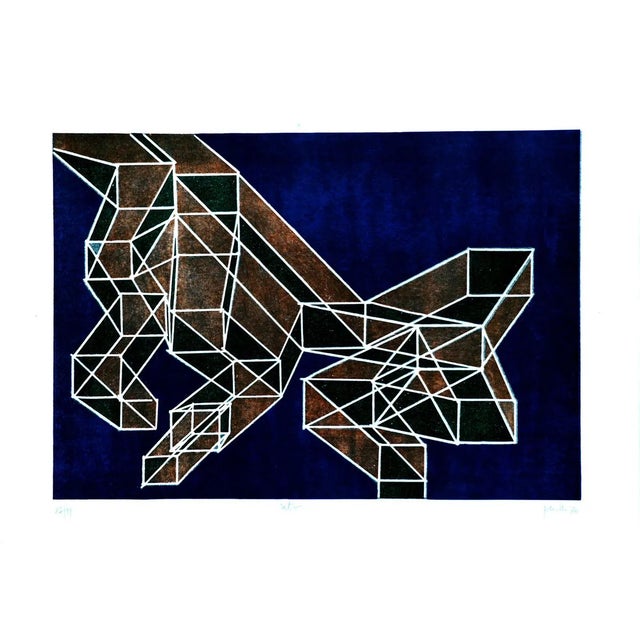 Ratio - Original Lithograph by Achille Perilli - 1970 ca. 1970 For Sale