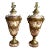 French Louis XVI Style Marble & Bronze Urn Form Lamps For Sale