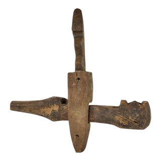 Early 20th Century African Antique Door Lock For Sale