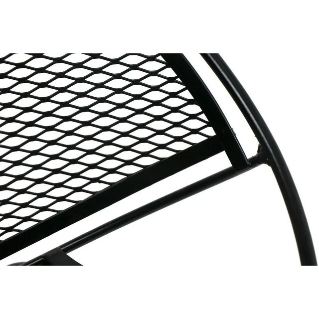 Black Powder Coated Radar Chair in the Style of Salterini For Sale - Image 8 of 13