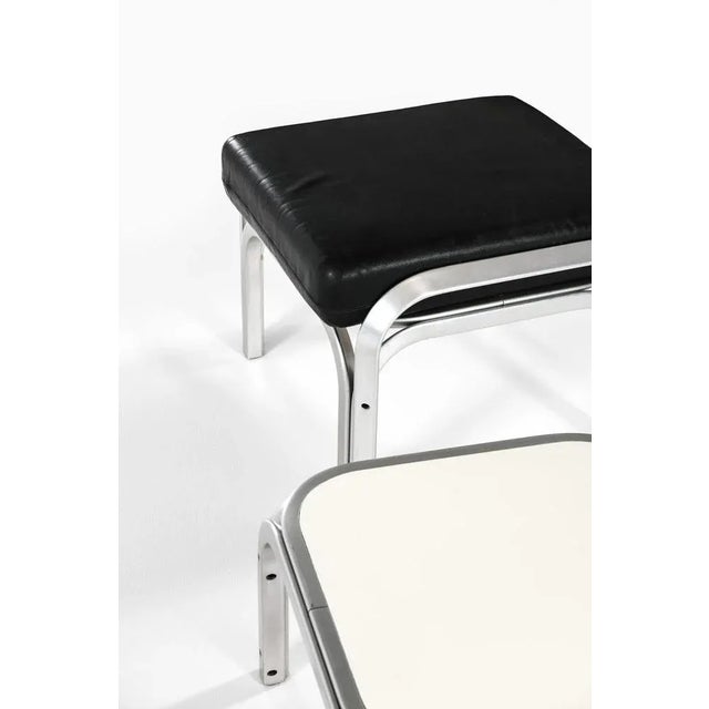 Silver Seating Group by Jørn Utzon attributed to Fritz Hansen, 1960s, Set of 4 For Sale - Image 8 of 10