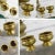 Vintage Objet d'Art East Java Indonesian Brass Tepak Sireh Betel Nut Set 7 Pieces For Sale - Image 12 of 13