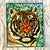 Contemporary Vintage Glass Mosaic of Tiger in Lucite Box Wall Sculpture For Sale - Image 3 of 10