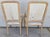 1980s Coastal Carved Faux Rope Solid Wood Dining Chairs Abstract Upholstery Set of 6 For Sale - Image 5 of 18