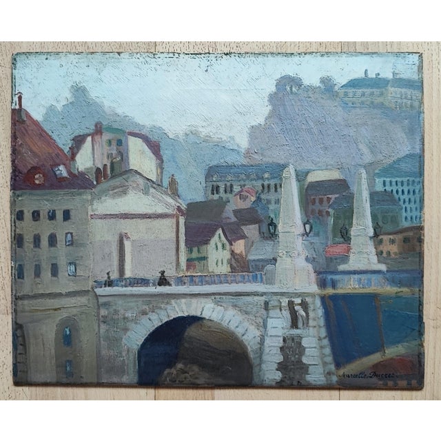 Swiss painter of the twentieth century born in Lausanne. Painter of portraits. This piece has an attribution mark, I am...