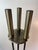 Mid-Century Modern Mid-Century Modern Black Iron & Brass Fireplace Tool Set With Stand For Sale - Image 3 of 8