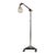 Industrial Adjustable Floor Lamp With Blown Glass Shade by Jason Wein For Sale