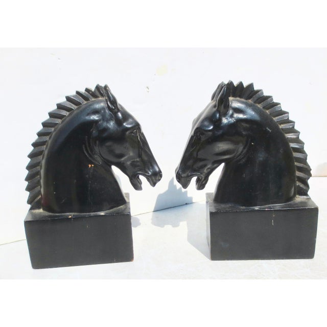 Mid 20th Century MCM Wooden Horsehead Bookends - A Pair of 2 For Sale - Image 5 of 9