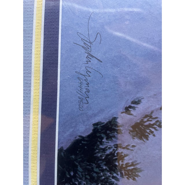 American Late 20th Century Limited Edition Print Titled "Warmed by the View" by Stephen Lyman W/ Coa For Sale - Image 3 of 9