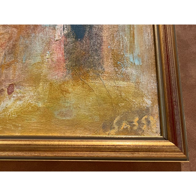 Wood Original Oil and Mixed Media Framed Painting on Canvas by Aligi Sassu For Sale - Image 7 of 11