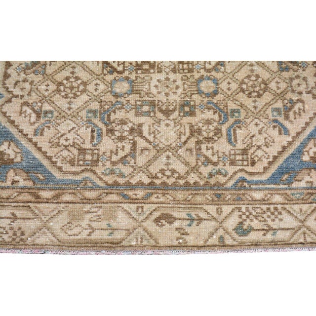 Vintage Turkish Hand Knotted Wool Rug, 3'2''x9'9'' For Sale - Image 4 of 5